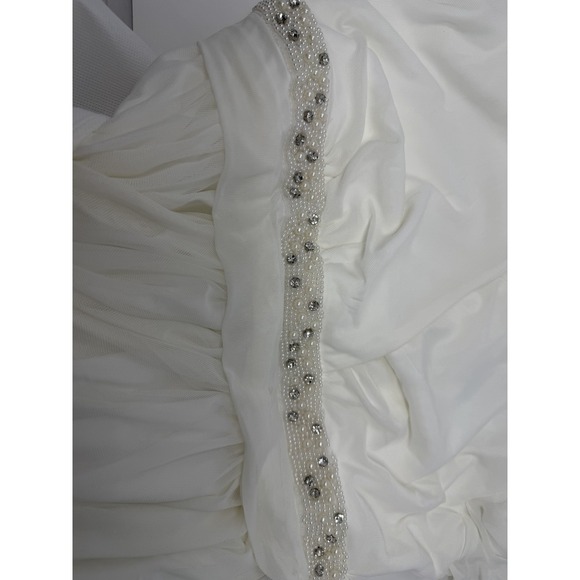 TORRID Wedding Dress Women's Size 12 Ivory V-Neck EVER AFTER never worn Empire - Picture 5 of 8